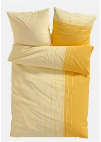 bonprix Lenjerie de pat din mix de bumbac, galben, 2x 80/80 cm, 1x 240/220 cm