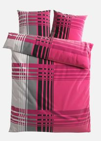 bonprix Lenjerie de pat din linou, mov, 1x 80/80 cm, 1x 135/200 cm