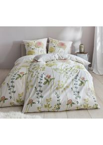 bonprix Lenjerie de pat din linou, alb, 1x 80/80 cm, 1x 135/200 cm