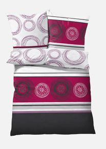 bonprix Lenjerie de pat din linou, mov, 1x 80/80 cm, 1x 135/200 cm