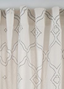 bonprix Firana z poliestru z recyklingu (1 szt.), szary, Wys./szer. 175/135 cm