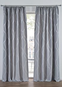 bonprix Draperie din jacquard (1 buc.), gri, &Icirc;/Lă: 145/140 cm