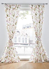 bonprix Draperie opacă, inclusiv accesoriu de legat (1 buc)., bej, &Icirc;/Lă: 145/135 cm