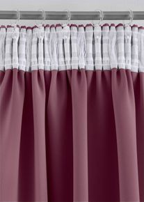 bonprix Draperie de &icirc;ntunecare, disponibilă &icirc;n multe dimensiuni (1 buc.), mov, &Icirc;/Lă: 145/130 cm