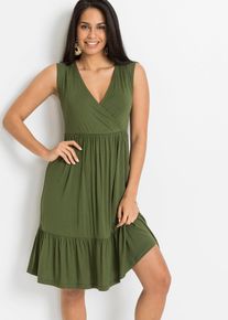 bonprix Női Dzs&ouml;rz&eacute; ruha viszk&oacute;z kever&eacute;kből, z&ouml;ld, 52/54