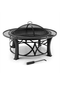 Blumfeldt Ronda, ohnisko, &Oslash; 95 cm, gril, ochrana pred iskrami, oceľ, brun&iacute;rovan&eacute;