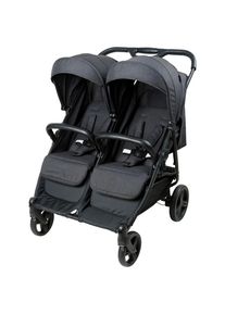 Jimmylee Zwillingswagen , Schwarz , Textil , 63.5x105x80 cm , EN 1888 , Feststellbremse, Fu&szlig;st&uuml;tze abklappbar, 5-Punkte-Gurt, Transportsicherung, abnehmbarer Schutzb&uuml;gel , Baby on Tour, Kinderwagen, Geschwisterwagen & Zwillingskinderwagen
