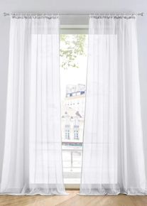 bonprix Z&aacute;clona z ľahk&eacute;ho vo&aacute;lu (1 ks), biela, D/&Scaron;: 145/140 cm