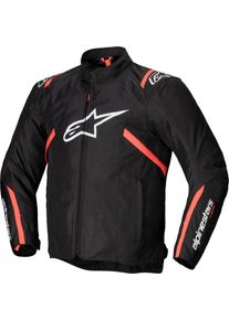 Alpinestars T-SPS V2, textile jacket waterproof , color: Black/White/Neon-Red , size: XL