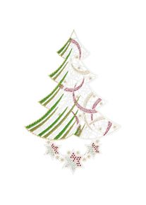 W. Reuter & Sohn - Plauener Spitze Fensterbild &raquo;Baum&laquo; Made in Germany