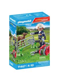 Playmobil Konstruktions-Spielset &raquo;Feuerwehr-Tierrettung (71467), Action Heroes&laquo; Made in Europe