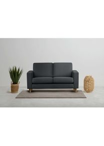 OTTO home 2-Sitzer &raquo;Tvinno&laquo; im skandinavischen Stil, mit Massivholzf&uuml;&szlig;en, Breite 155 cm