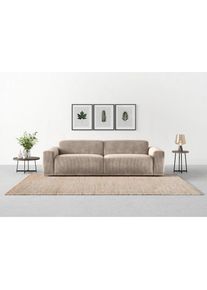 Trendmanufaktur Big-Sofa &raquo;Braga, mit hochwertigem Kaltschaum, Megasofa, in Cord erh&auml;ltlich&laquo; modernes Big-Sofa, Couch mit hohem Sitzkomfort, 254/72/107