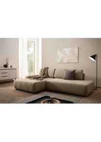 Home Affaire Ecksofa &raquo;TORGE, Schlafsofa Cord, Samtvelours u. Strukur fein, Couch in L-Form&laquo; Schlaffunktion und Bettkasten, Liegefl&auml;che: 210x125 cm, 