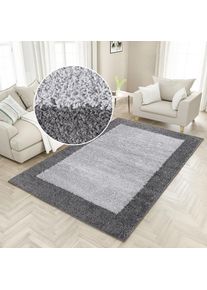 OTTO home Hochflor-Teppich &raquo;Liams&laquo; rechteckig 30 mm H&ouml;he mit Bord&uuml;re, besonders weich und kuschelig, Wohnzimmer, Schlafzimmer