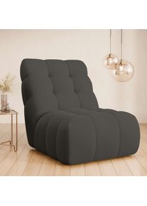 Home Affaire Sessel &raquo;AURELIAN, Love Seat XXL, Lese-Sessel, Big-Sessel&laquo; mit Wellenunterfederung, Velours, Struktur fein, Struktur grob