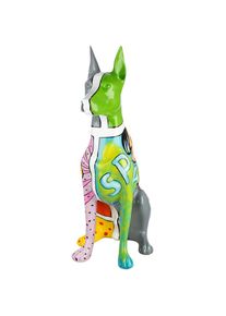 Gilde Tierfigur &raquo;Figur Hund Dobermann mehrfarbig H. 70 cm&laquo;