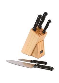 CS SOLINGEN Carl Schmidt Sohn Messerblock &raquo;Star&laquo; 6 Stk. Holz/Edelstahl/Kunststoff