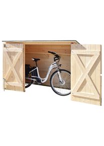 Weka Fahrradbox M&uuml;lltonnenbox, BxTxH: 205x84x151 cm