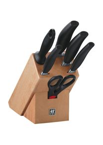 Zwilling Messerblock &raquo;***** FIVE STAR&laquo; 7 Stk. Messerblock mit 4 Messern + 1 Schere + 1 Wetzstahl, Buche, natur