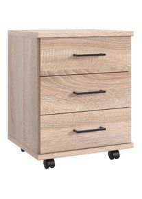 wimex Rollcontainer &raquo;Home Desk&laquo; mit 3 Schubladen, 46cm breit, 58cm hoch