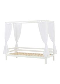 Hoppekids Himmelbett &raquo;ECO Dream Kinder/ Prinzessinnenbett 90x200cm, H= 182 cm, Kiefer massiv&laquo; wahlweise mit G&auml;stebett oder Schubk&auml;sten