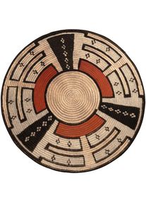 Gino Falcone Teppich &raquo;Outdoor-Africa 44&laquo; rund 5 mm H&ouml;he Flachgewebe, In- und Outdoor geeignet, Wohnzimmer