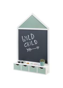 Musterkind Wandtafel &raquo;Juncus, wei&szlig;/mint&laquo;