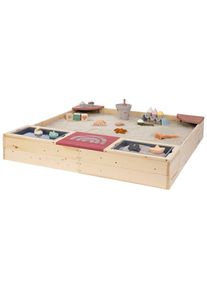 Muddy Buddy Sandkasten &raquo;Beach Rebel&laquo; natur - puderrosa; FSC - sch&uuml;tzt Wald