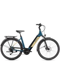 GHOST &raquo;E-Teru B Essential Low EQ&laquo; 9 Gang Shimano Alivio RD-M3100 Schaltwerk Kettenschaltung Mittelmotor 250 W Pedelec, Elektrofahrrad f&uuml;r Damen u. 