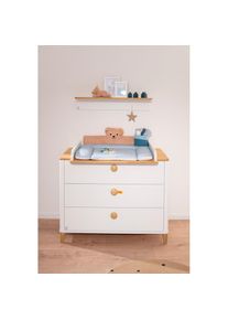 Paidi Wickelaufsatz &raquo;LOTTE & FYNN Steiff by , Wei&szlig; mit Eiche Massivholz&laquo; Wickelauflage mit gerundeten Kanten, gepr&uuml;fte Sicherheit