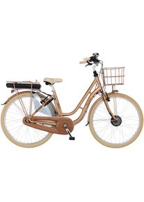 FISCHER BIKE FISCHER Fahrrad &raquo;CITA RETRO 2.2 522&laquo; 7 Gang Shimano Nexus Schaltwerk Nabenschaltung Frontmotor 250 W mit Fahrradschloss, Pedelec, Elektrofahrrad f&uuml;r 