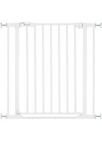 hauck T&uuml;rschutzgitter &raquo;Clear Step 2, White&laquo; auch als Treppenschutzgitter verwendbar; 75-80 cm, flacher Durchgang