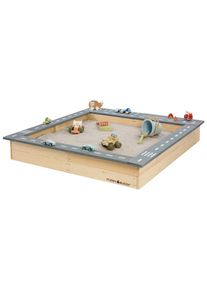 Muddy Buddy Sandkasten &raquo;Highway Hero&laquo; natur - lavagrau