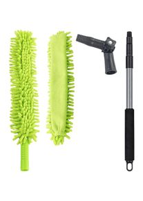 Maximex Staubwedel &raquo;Teleskop-Staubschwert mit Knickgelenk&laquo; magnetisch anziehender Staubwischer, ultraflach, 2-Seiten Bezug