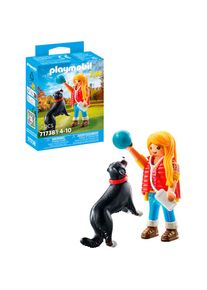 Playmobil Konstruktions-Spielset &raquo;Frau mit Sennenhund (71738), Playmobil My Life&laquo;