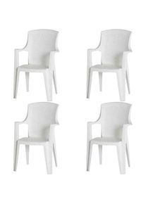 ProGarden Gartensessel &raquo;Eden&laquo; Set, 4 Stk. tlg.