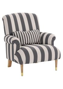 Home Affaire XXL-Sessel &raquo;Cholet Sessel&laquo; mit Zierkissen und Beinen aus Eiche, Bezugsqualit&auml;t: Baumwollmix, Big