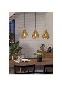 Eglo H&auml;ngeleuchte &raquo;CARLTON Pendellampe, Stahl, Esszimmerlampe, Retro, H&auml;ngelampe, Lampe&laquo; E27 1 Stk. H&auml;ngeleuchte, L80, 5 x B20, 5 x H110 cm, 