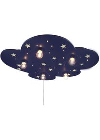 Niermann Deckenleuchte &raquo;Wolke&laquo; E14 1 Stk. Deckenleuchte Wolke blau mit fluoreszend. Sternen