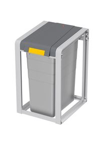 Hailo M&uuml;lltrennsystem &raquo;ProfiLine &Ouml;ko XL&laquo; 1 Beh&auml;lter 38 Liter, grau, Kunststoff Inneneimer, 1 St&uuml;ck
