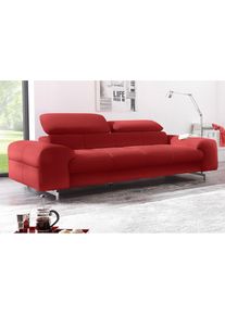 COTTA Polstergarnitur &raquo;Chef&laquo; Set, Set bestehend aus: 2-Sitzer mit Kopfteilverstellung & Hocker