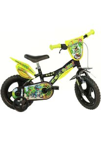 DINO Kinderfahrrad &raquo;saurier T-Rex 12 Zoll&laquo; 1 Gang mit St&uuml;tzr&auml;dern, Frontschild und coolen Schutzblechen