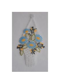 Stickereien Plauen Fensterbild &raquo;Blumenampel&laquo;