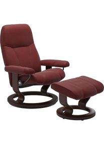stressless Relaxsessel &raquo;Consul&laquo; Relaxsessel mit Hocker, mit Hocker, mit Classic Base, Gr&ouml;&szlig;e L, Gestell Braun