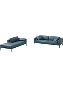 Egoitaliano Polstergarnitur &raquo;Masu, Design trifft sensationellen Sitzkomfort&laquo; H&ouml;he der R&uuml;ckenkissen und Sitztiefe verstellbar, 3 Rollkissen