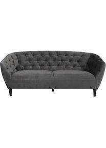 ACTONA GROUP 3-Sitzer &raquo;Ria Couch, Sofa, &laquo; Samtstoff, Massivholz-Beine, Taschenfederkern, Tufting, mit Armlehnen