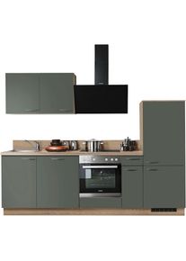 KOCHSTATION K&uuml;chenzeile &raquo;KS-Scafa, vormontiert, mit h&ouml;henverstellbaren F&uuml;&szlig;en, vormontiert, mit&laquo; Soft-Close, wahl. mit E-Ger&auml;ten inkl. Geschirrsp&uuml;ler, 