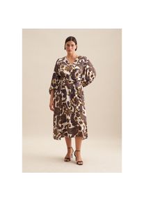 Seidensticker Sommerkleid &raquo;Schwarze Rose&laquo; 3/4 V-Neck Paisley blau, Gr&ouml;&szlig;e 6XL52