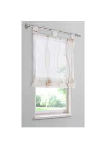 my home Raffrollo &raquo;Dimona&laquo; mit Schlaufen Transparent, Voile, Polyester